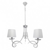 Distribuidor - Lâmpadas Diversas | Lâmpadas Clássicas | LAMPARA LUXOR 3XE14 CROMO PANT. BLANCA REGX58X58 CM Ref: 155253020